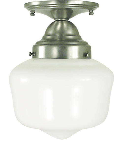 Framburg 2551 BN Taylor One Light Flush / Semi-Flush Mount, Brushed Nickel Main Image.jpg