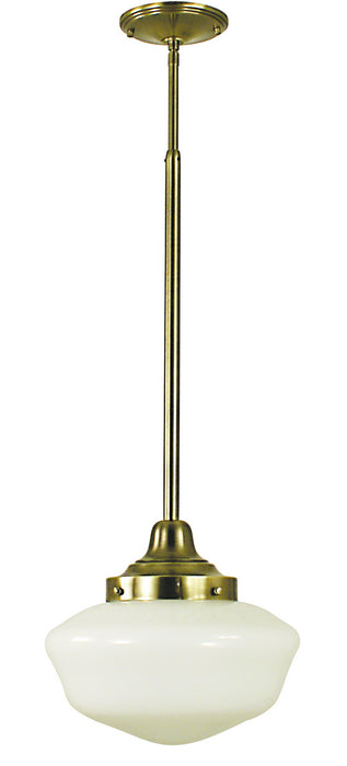 Framburg 2556 AB Taylor One Light Pendant, Antique Brass Main Image.jpg