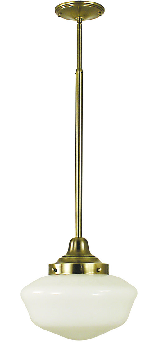 Framburg 2556 AB Taylor One Light Pendant, Antique Brass Main Image.jpg