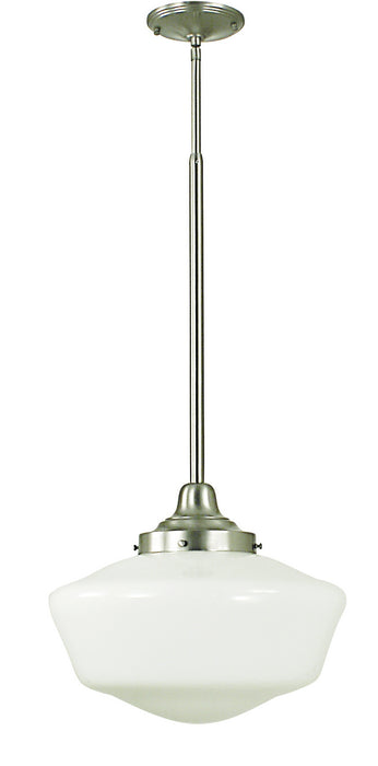 Framburg 2559 BN Taylor One Light Pendant, Brushed Nickel Main Image.jpg