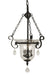 Framburg 2917 MBLACK Carcassonne Three Light Foyer Chandelier, Matte Black Main Image.jpg