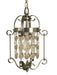 Framburg 2921 BN Naomi One Light Mini Chandelier, Brushed Nickel Main Image.jpg