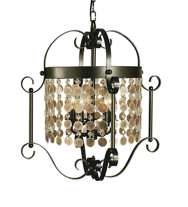 Framburg 2924 MB Naomi Five Light Chandelier, Mahogany Bronze Main Image.jpg