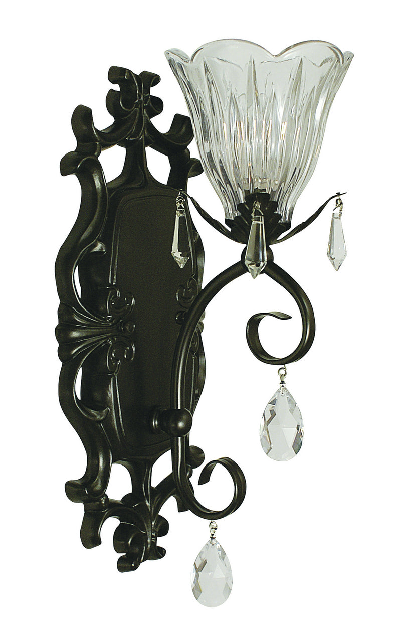 Framburg 2961 MB Liebestraum One Light Wall Sconce, Mahogany Bronze Main Image.jpg