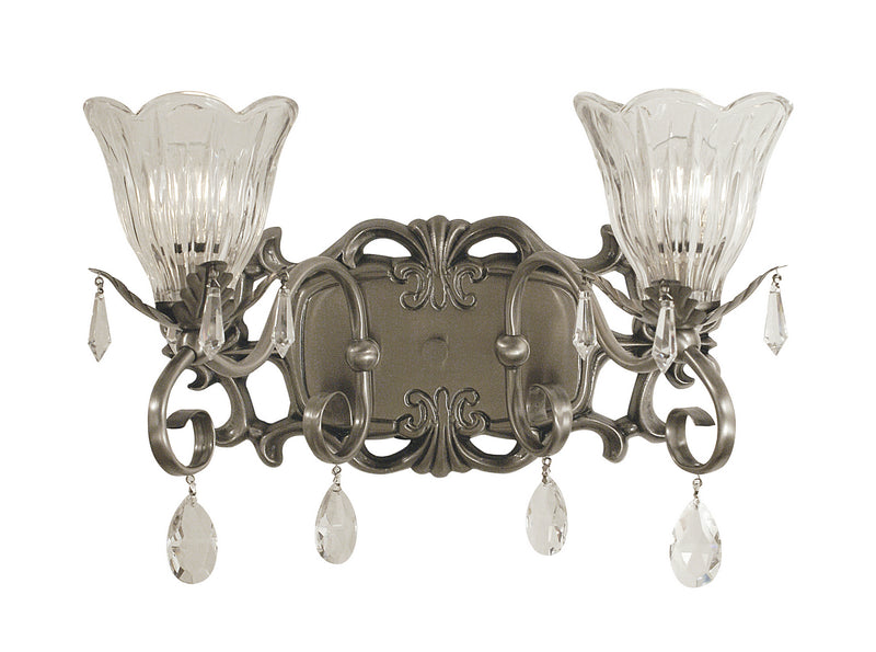 Framburg 2962 BN Liebestraum Two Light Wall Sconce, Brushed Nickel Main Image.jpg