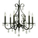 Framburg 2986 MB Liebestraum Six Light Chandelier, Mahogany Bronze Main Image.jpg