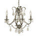 Framburg 2994 BN Liebestraum Four Light Chandelier, Brushed Nickel Main Image.jpg