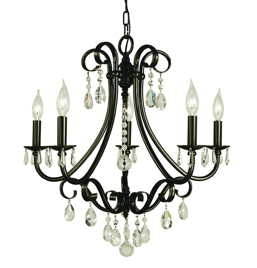 Framburg 2995 MB Liebestraum Five Light Chandelier, Mahogany Bronze Main Image.jpg