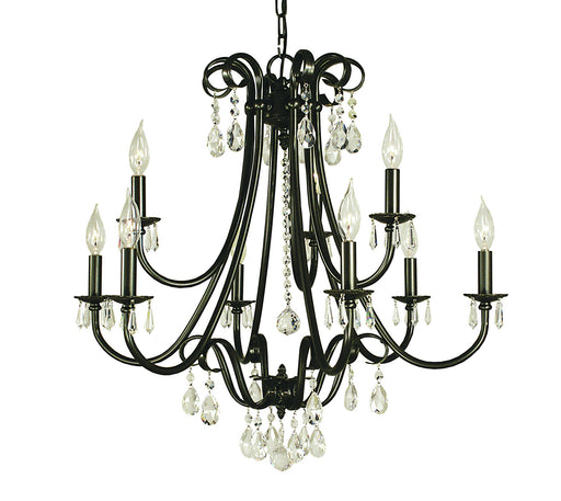 Framburg 2999 MB Liebestraum Nine Light Chandelier, Mahogany Bronze Main Image.jpg