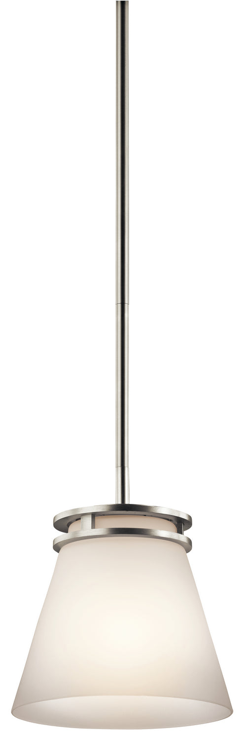 Kichler 1687NI One Light Mini Pendant, Brushed Nickel