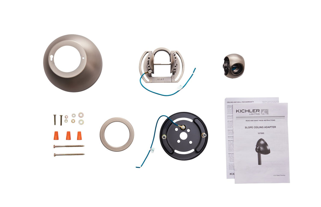 Kichler 337005AP Slope Adapter, Antique Pewter (2)