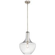Kichler 42046NICS One Light Pendant, Brushed Nickel