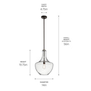 Kichler 42046OZCS One Light Pendant, Olde Bronze (2)