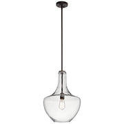 Kichler 42046OZCS One Light Pendant, Olde Bronze