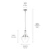 Kichler 42141CHCLR One Light Pendant, Chrome (2)