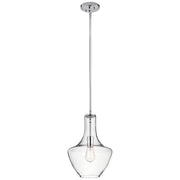 Kichler 42141CHCLR One Light Pendant, Chrome