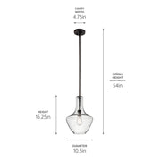 Kichler 42141OZCS One Light Pendant, Olde Bronze (2)
