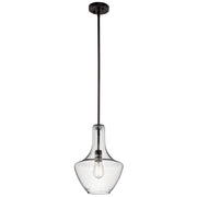 Kichler 42141OZCS One Light Pendant, Olde Bronze