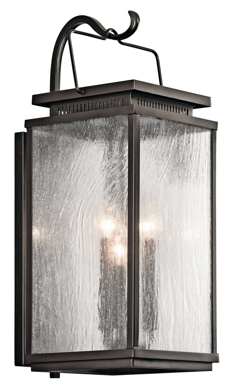 Kichler 49386OZ Three Light Outdoor Wall Mount, Olde Bronze