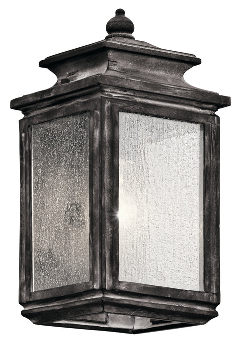 Kichler 49501WZC Wiscombe Park One Light Outdoor Wall Mount, Weathered Zinc Main Image.jpg