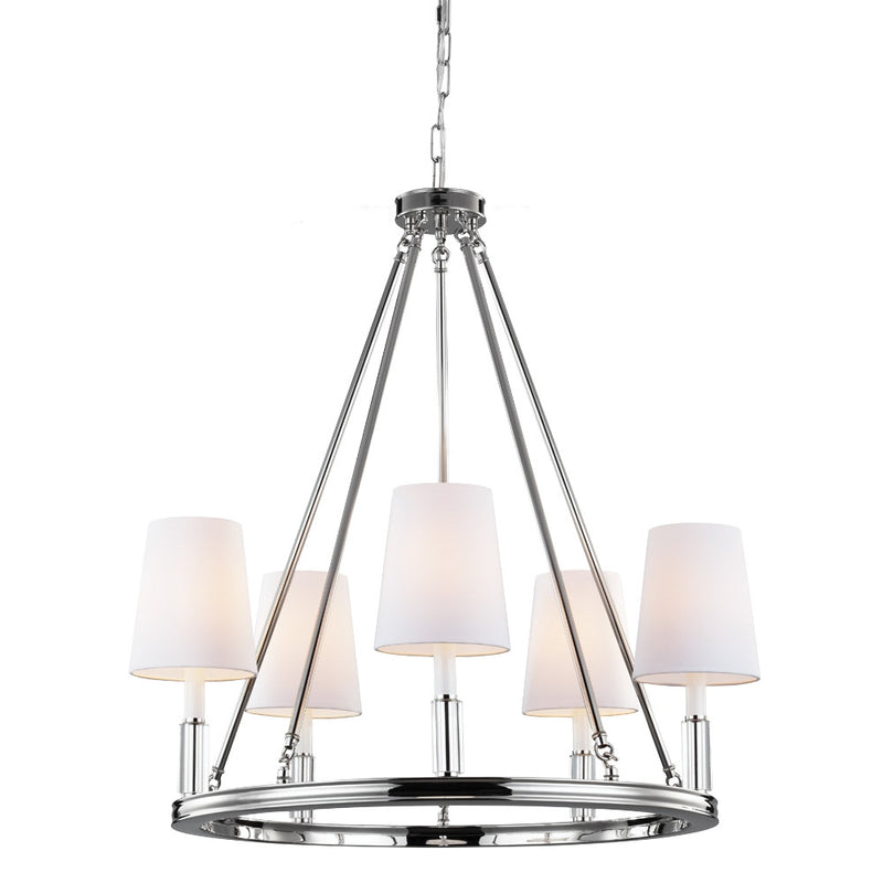 Visual Comfort Studio F2922/5PN Lismore Five Light Chandelier, Polished Nickel Alternate Image.jpg