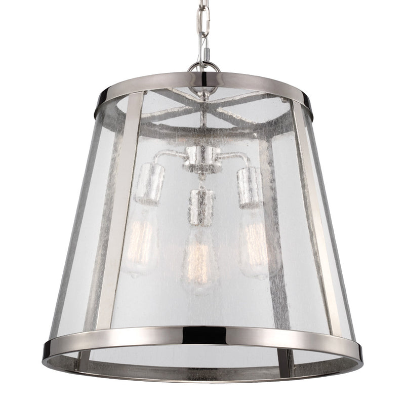 Visual Comfort Studio P1288PN Harrow Three Light Pendant, Polished Nickel Alternate Image.jpg