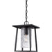 Quoizel LDG1909K Lodge One Light Outdoor Hanging Lantern, Mystic Black Main Image.jpg