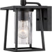 Quoizel LDG8406K Lodge One Light Outdoor Wall Lantern, Mystic Black Main Image.jpg