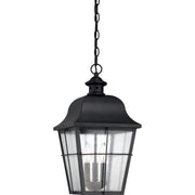 Quoizel MHE1910K Millhouse Three Light Outdoor Hanging Lantern, Mystic Black Main Image.jpg