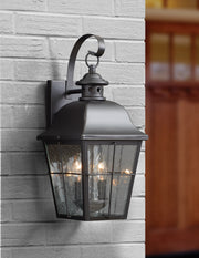 Quoizel MHE8409K Millhouse Two Light Outdoor Wall Lantern, Mystic Black Alternate Image.jpg