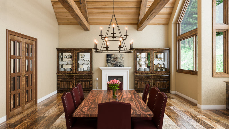 Quoizel VYR5012ML Voyager 12 Light Chandelier, Malaga Alternate Image 2.jpg