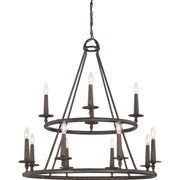 Quoizel VYR5012ML Voyager 12 Light Chandelier, Malaga Main Image.jpg