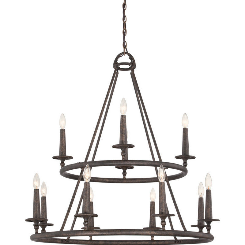 Quoizel VYR5012ML Voyager 12 Light Chandelier, Malaga Main Image.jpg