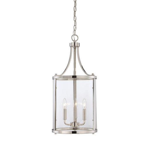 Savoy House 7-1040-3-109 Three Light Foyer Pendant, Polished Nickel
