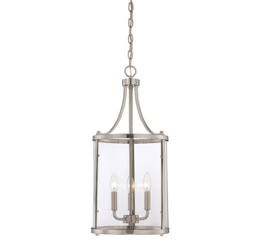 Savoy House 7-1040-3-SN Three Light Foyer Pendant, Satin Nickel