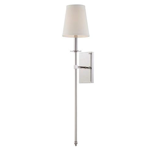 Savoy House 9-7144-1-109 One Light Wall Sconce, Polished Nickel