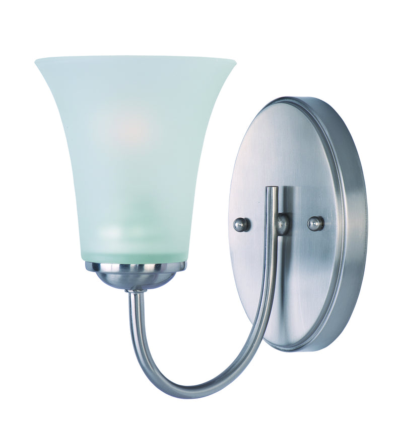 Maxim 10051FTSN Logan One Light Bath Vanity, Satin Nickel Main Image.jpg