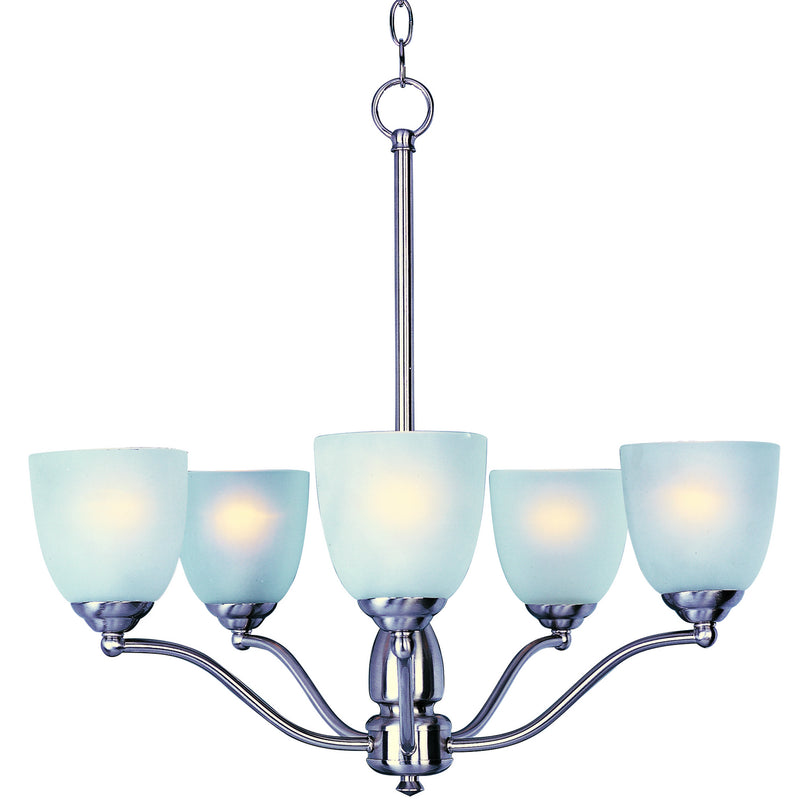 Maxim 10065FTSN Stefan Five Light Chandelier, Satin Nickel Main Image.jpg