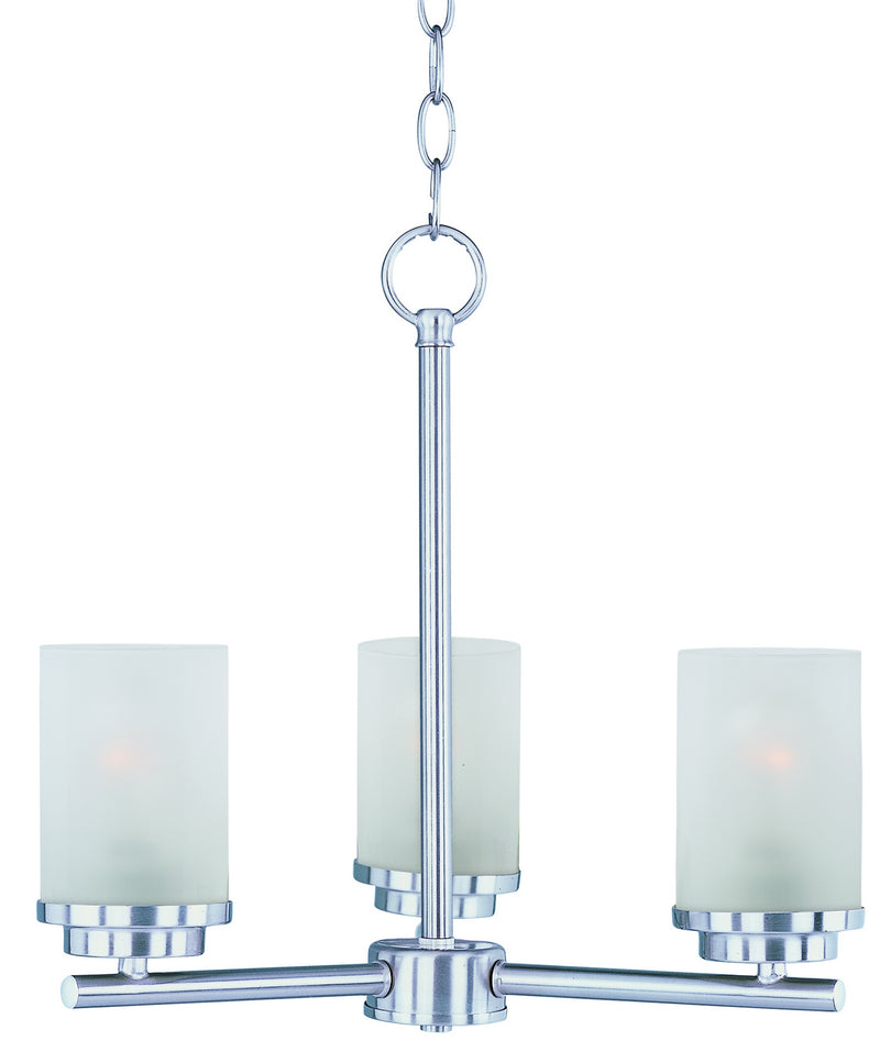 Maxim 10203FTSN Corona Three Light Chandelier, Satin Nickel Main Image.jpg