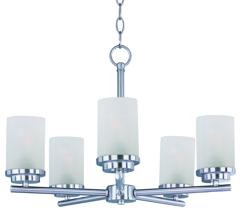 Maxim 10205FTSN Corona Five Light Chandelier, Satin Nickel Main Image.jpg