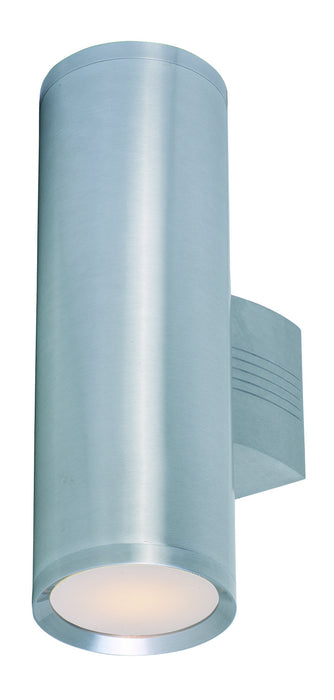 Maxim 6102AL Lightray Two Light Outdoor Wall Lantern, Brushed Aluminum Main Image.jpg