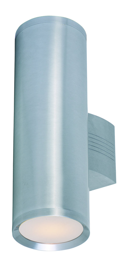 Maxim 6102AL Lightray Two Light Outdoor Wall Lantern, Brushed Aluminum Main Image.jpg