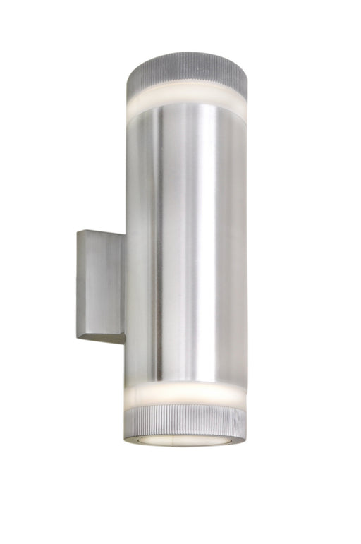 Maxim 6112AL Lightray Two Light Outdoor Wall Lantern, Brushed Aluminum Main Image.jpg