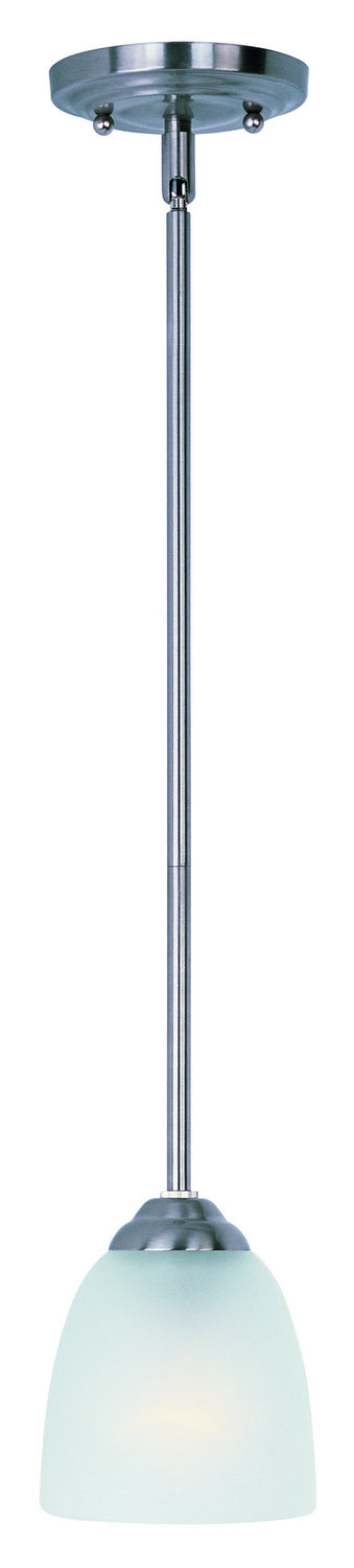 Maxim 92061FTSN Stefan One Light Mini Pendant, Satin Nickel Main Image.jpg