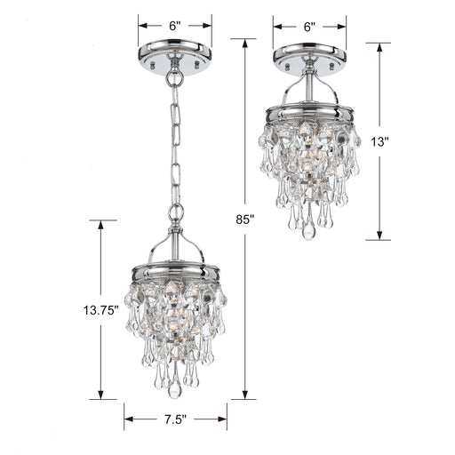 Crystorama 131-CH_CEILING Calypso One Light Semi Flush Mount Polished Chrome Alternate Image.jpg