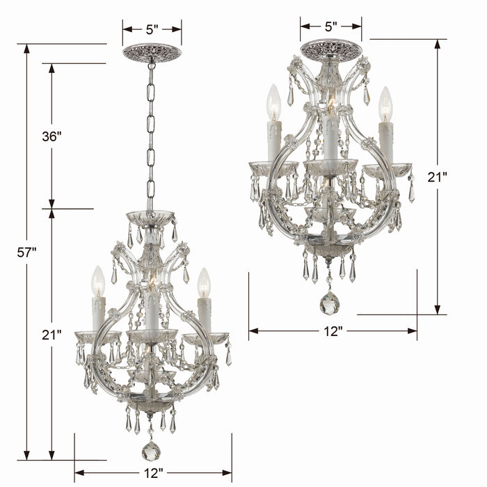 Crystorama 4473-CH-CL-MWP_CEILING Maria Theresa Four Light Semi Flush Mount Polished Chrome Alternate Image 2.jpg