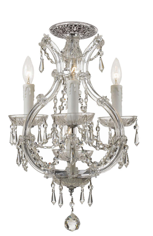 Crystorama 4473-CH-CL-S_CEILING Maria Theresa Four Light Semi Flush Mount Polished Chrome Main Image.jpg
