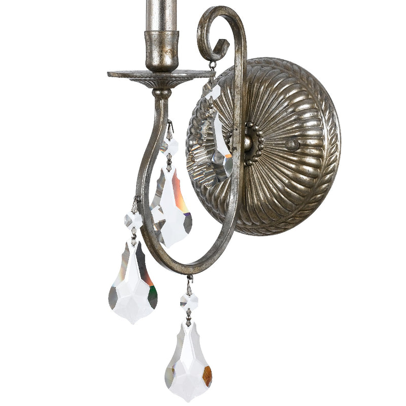 Crystorama 5011-OS-CL-MWP Ashton One Light Wall Sconce Olde Silver Alternate Image.jpg