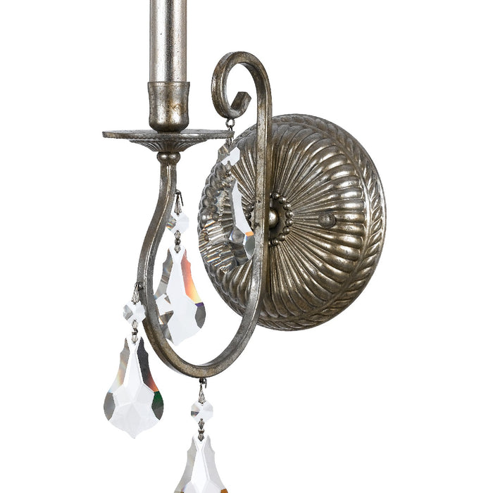Crystorama 5011-OS-CL-MWP Ashton One Light Wall Sconce Olde Silver Alternate Image 2.jpg