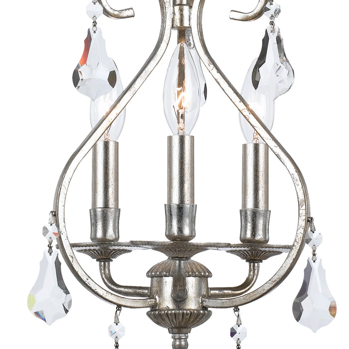 Crystorama 5013-OS-CL-MWP Ashton Three Light Mini Chandelier Olde Silver Alternate Image 4.jpg